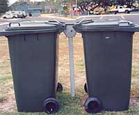 wheely bins locking